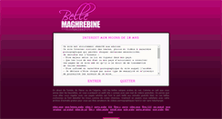 Desktop Screenshot of belle-maghrebine.com