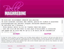 Tablet Screenshot of belle-maghrebine.com